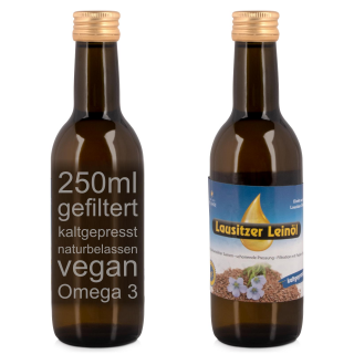 Lausitzer Leinöl (kaltgepresstes Leinöl), 250ml